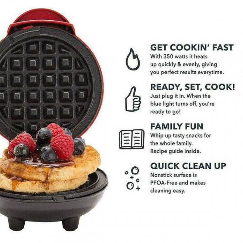 Mini Waffle Maker - Breakfast Anytime, Anywhere!