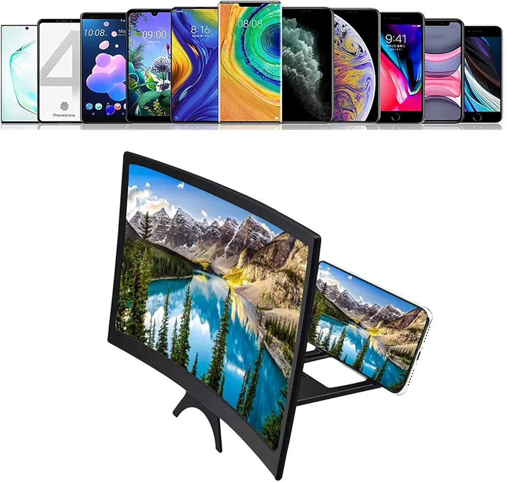 Unleash the Big Screen Experience: Introducing the  Curved Screen, Mobile Magnifier!!