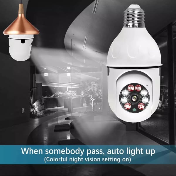 Illuminate & Guard: 360° Smart Bulb Security Camera!!