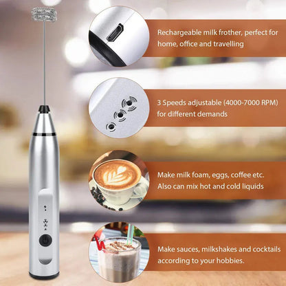 Effortless Latte Art: Rechargeable 2-in-1 Electric Cafe Maker That Brings Quality in Homes