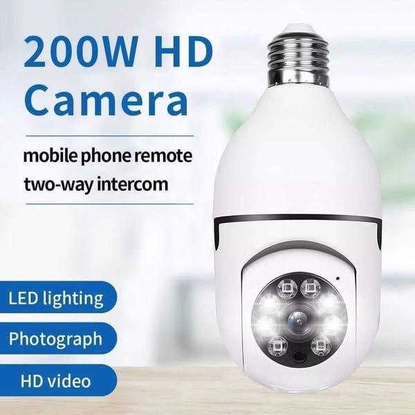 Illuminate & Guard: 360° Smart Bulb Security Camera!!